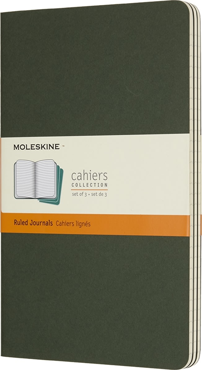 Anteckningsbok Moleskine Cahier L Grön