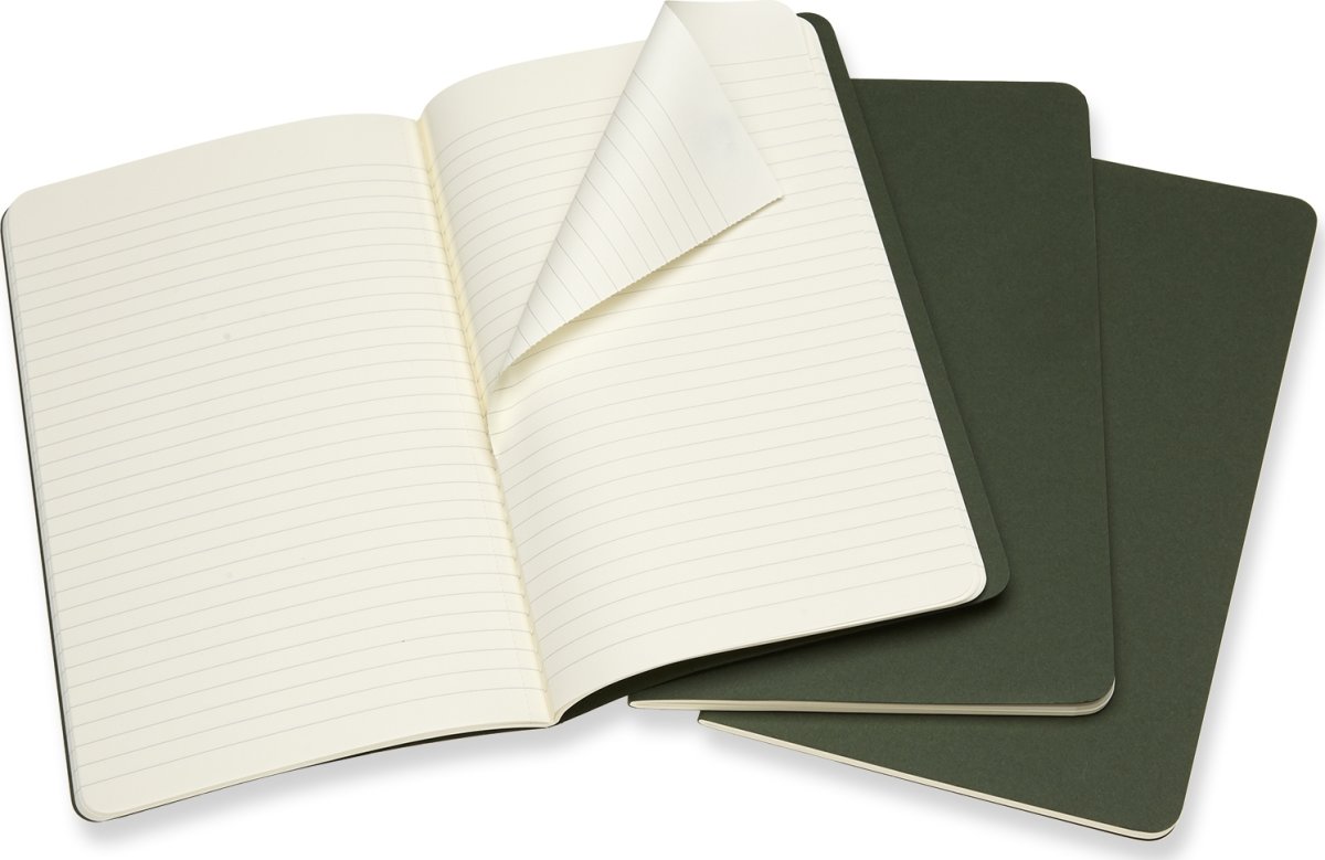 Anteckningsbok Moleskine Cahier L Grön