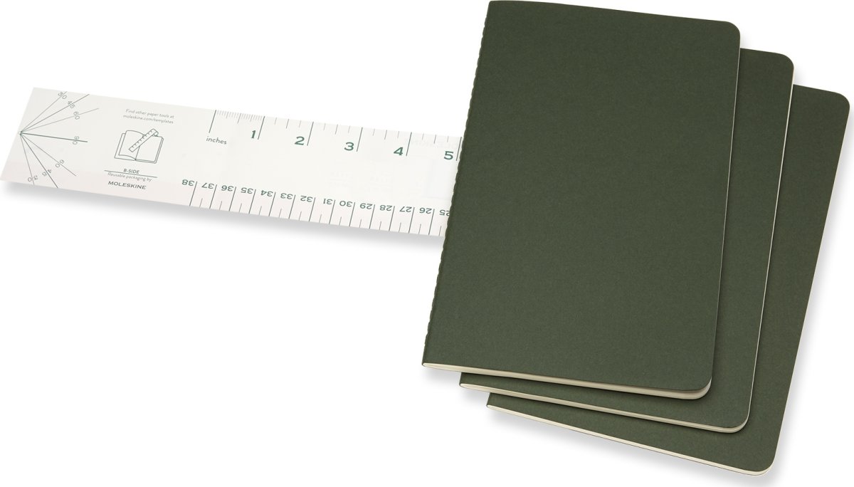 Anteckningsbok Moleskine Cahier L Grön