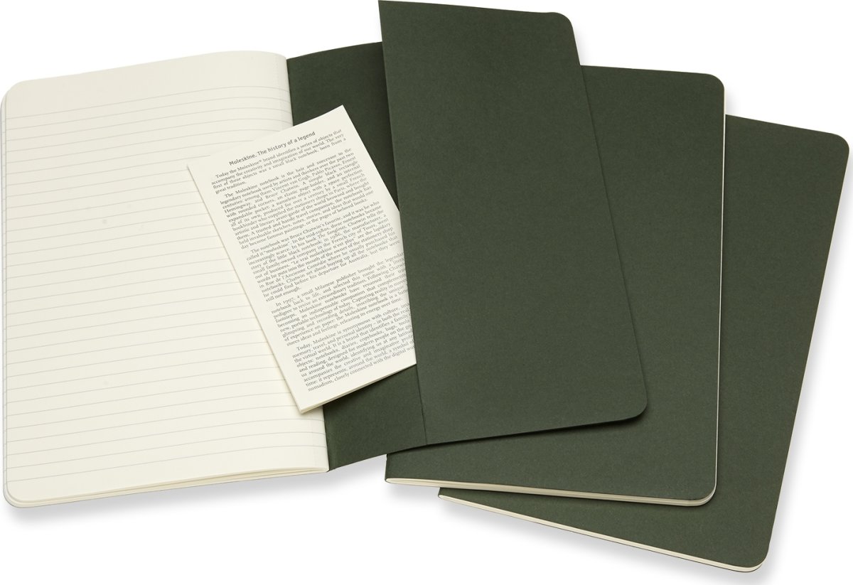 Anteckningsbok Moleskine Cahier L Grön