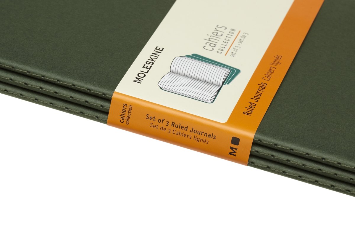 Anteckningsbok Moleskine Cahier L Grön