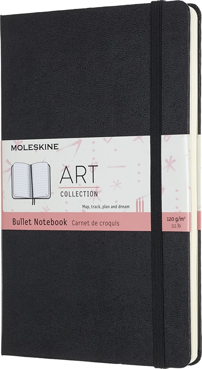 Anteckningsbok Moleskine Art Bullet L Svart