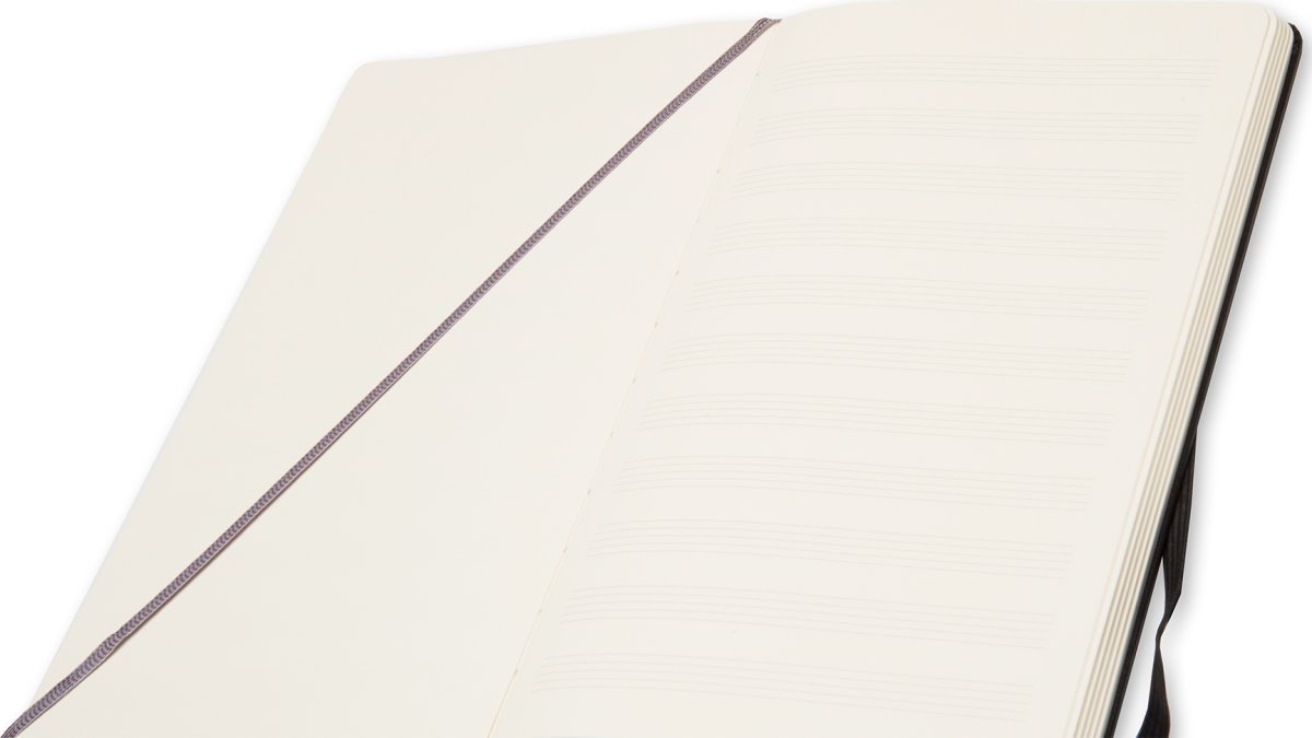 Anteckningsbok Moleskine Art Music L Svart