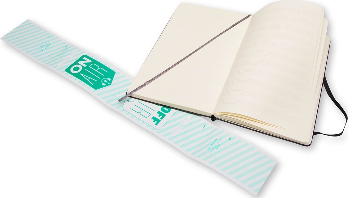 Anteckningsbok Moleskine Art Music L Svart