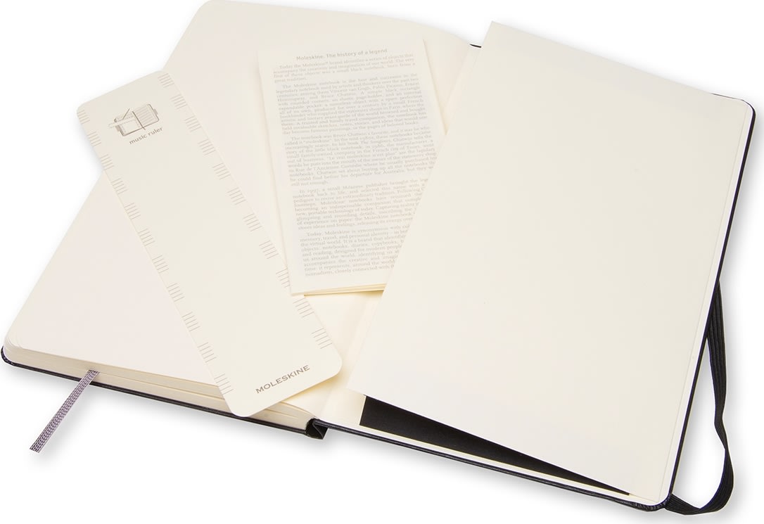Anteckningsbok Moleskine Art Music L Svart