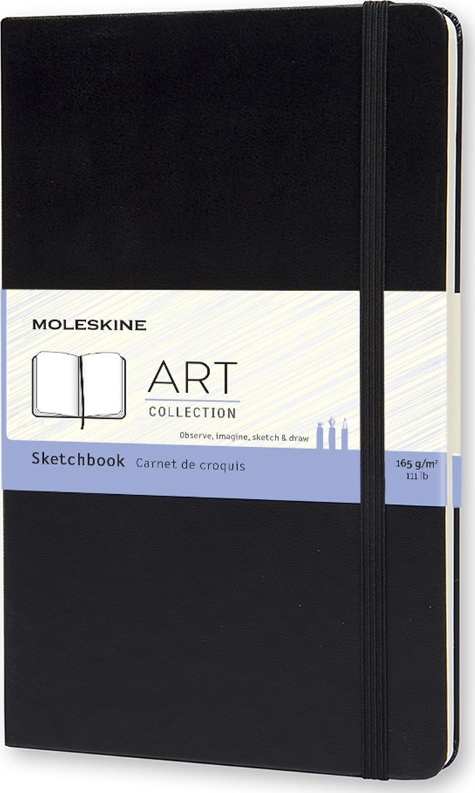 Moleskine Art Sketch Bok L Svart
