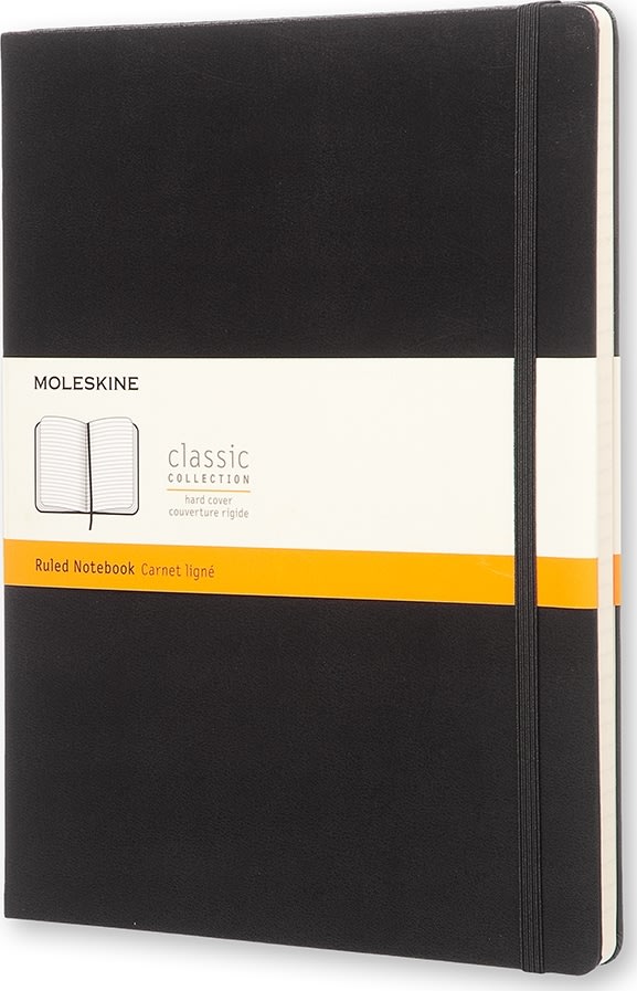 Notebook Moleskine Classic Anteckningsbok XL Svart