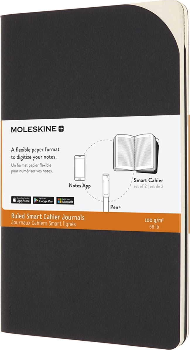 Moleskine Smart Cahier Notesbog | L | Svart