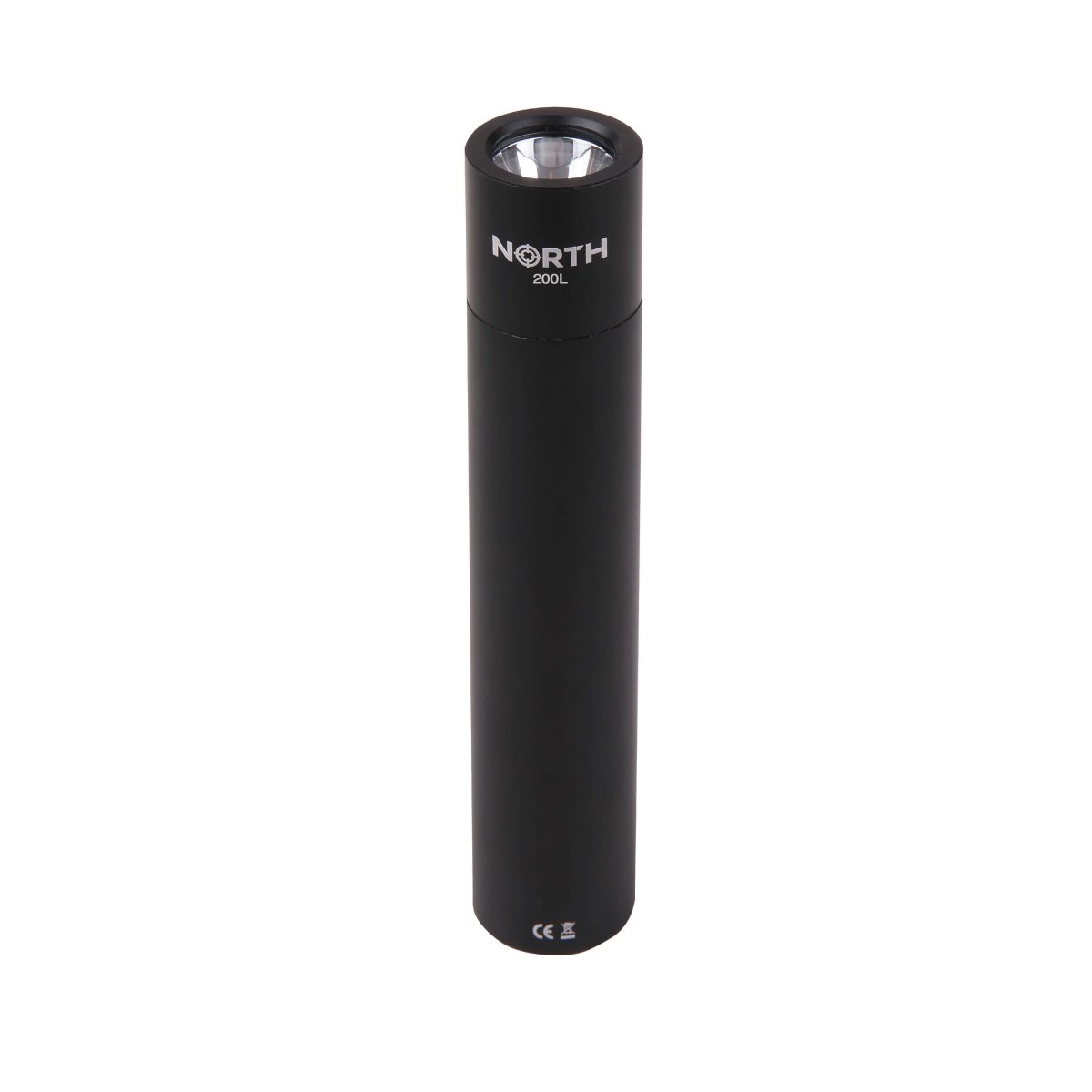Ficklampa NORTH Aluminium 200 Lumen Svart