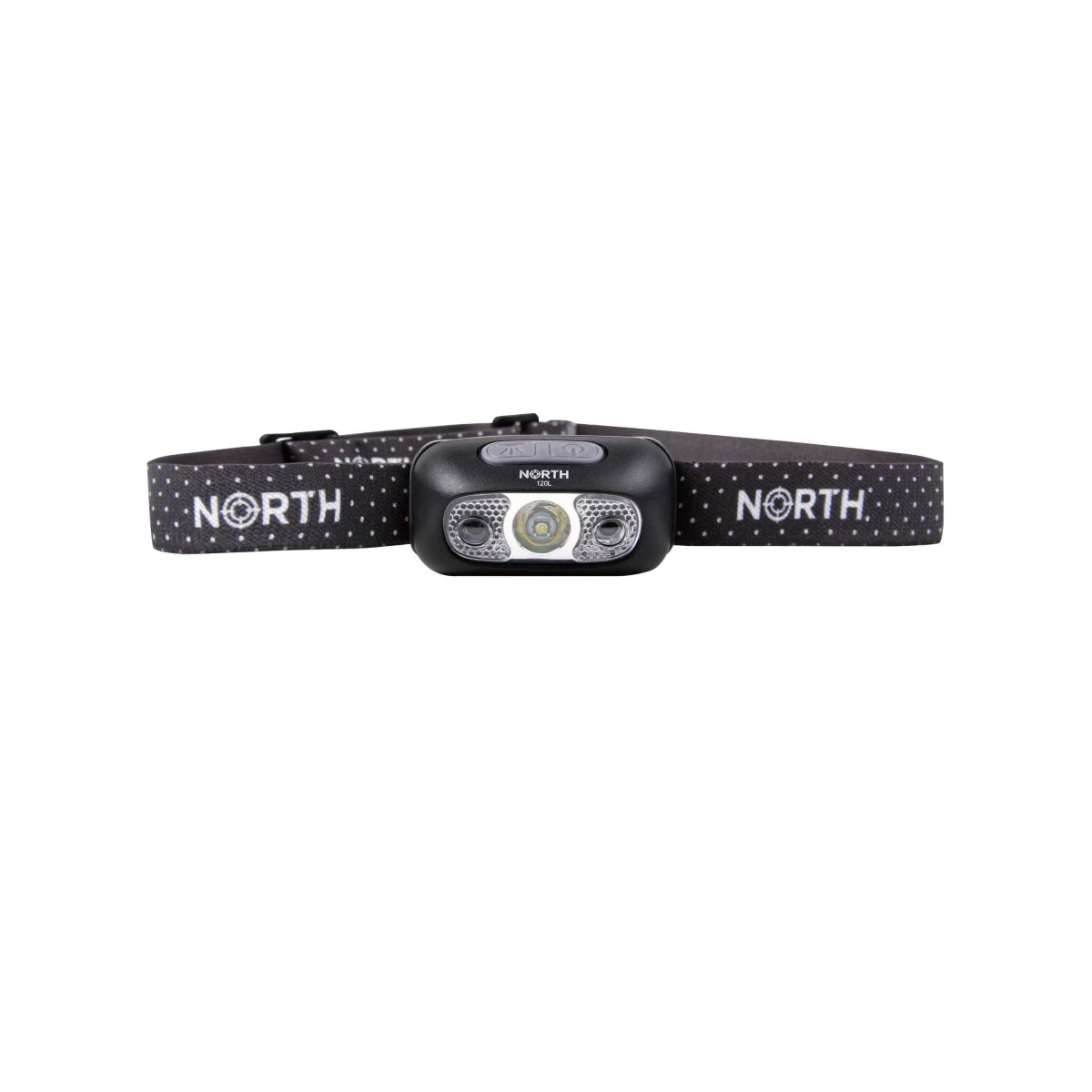 Pannlampa NORTH 120 Lumen Svart