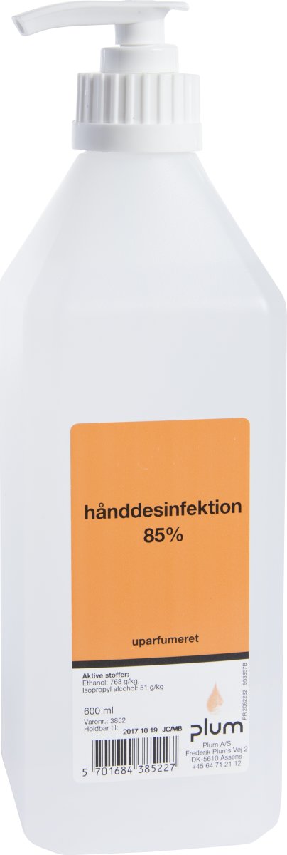 Handsprit Plum 85 % Med pump 600 ml