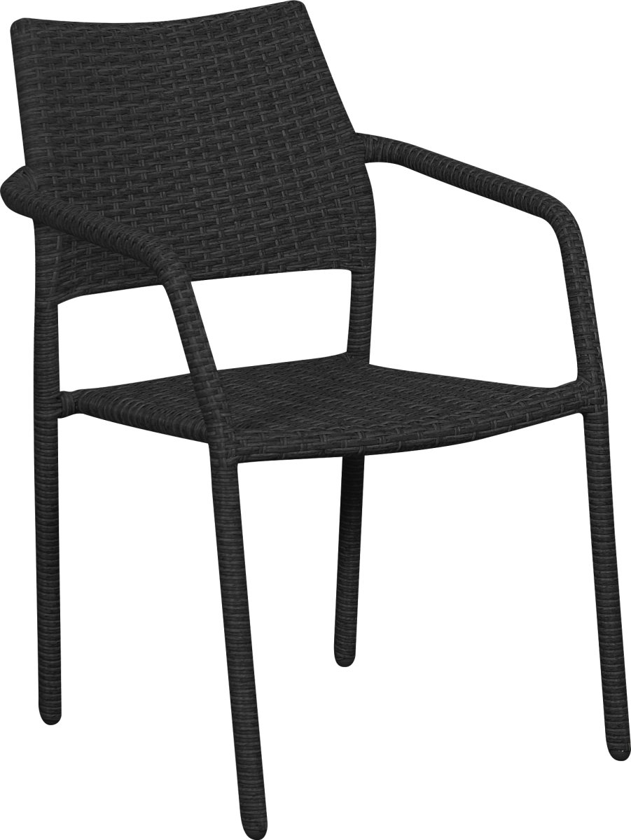Maja Trädgårdsstol, stapelbar, svart
