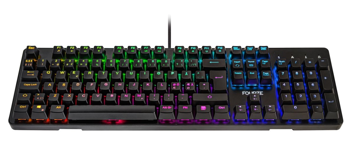 FOURZE GK130 mekanisk RGB belyst gaming tastatur