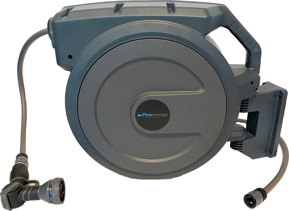 Flowconcept automatisk slangvinda 40 m 8 bar