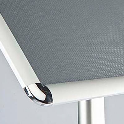Skylthållare på stativ, Clip-on-ram, A3, aluminium