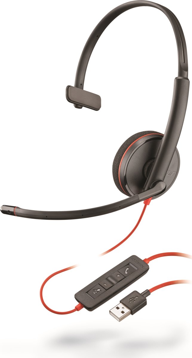 Headset HP Blackwire 3210 USB-A Mono Svart
