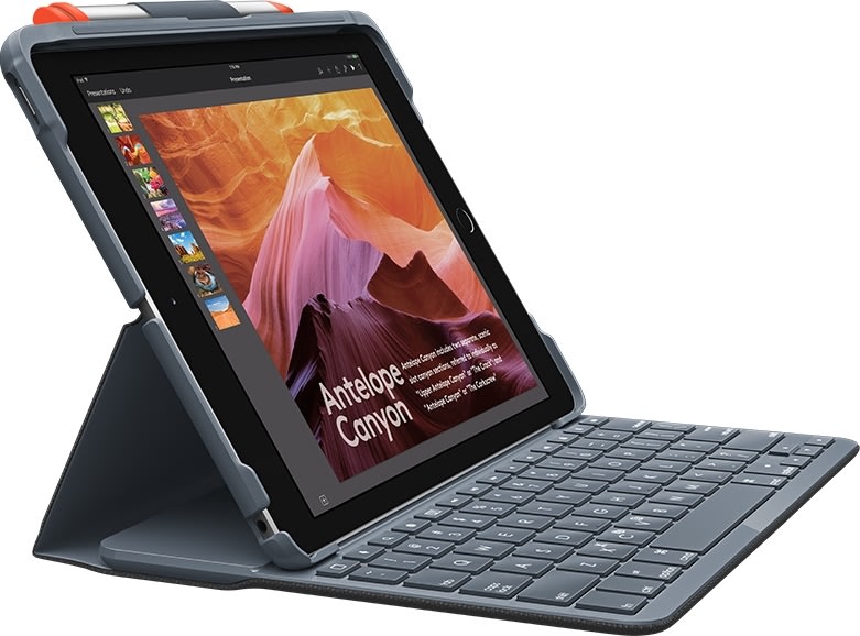 Surfplattefodral Logitech Slim Folio Tangentbord i