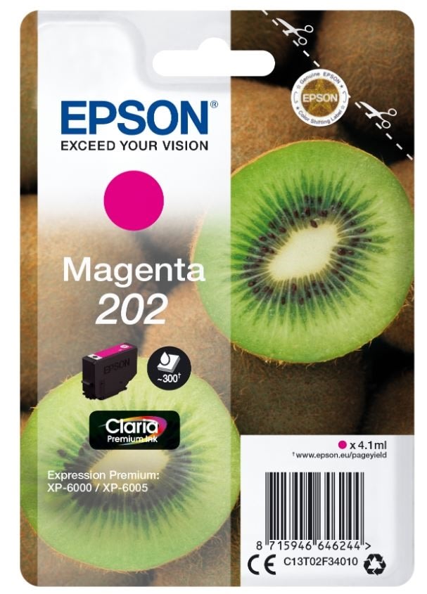 Epson T202 blækpatron, magenta