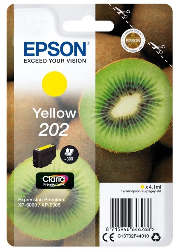 Epson T202 blækpatron, gul