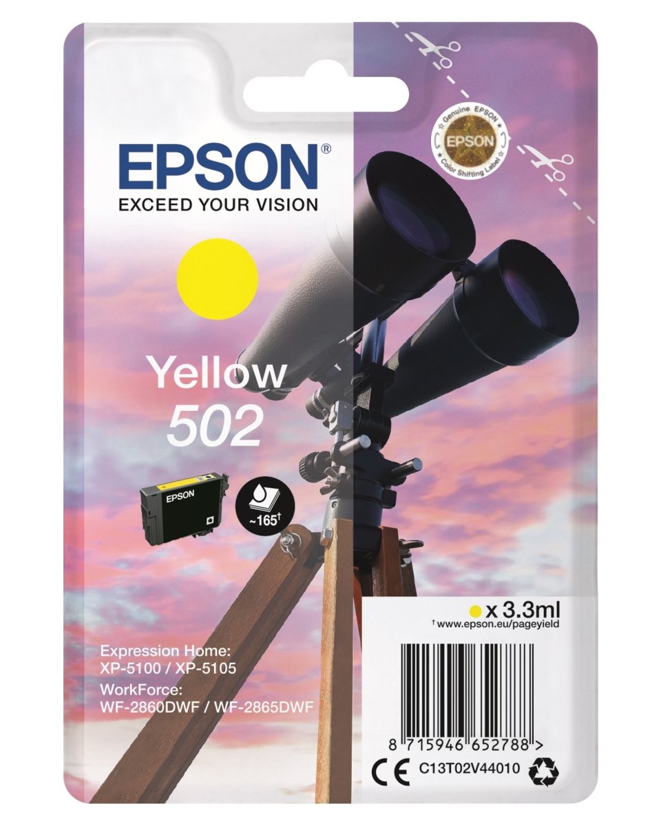 Bläckpatron Epson T502 Gul