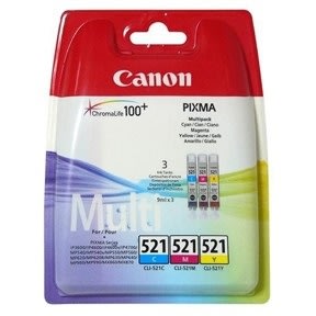 Canon CLI-521/2934B010AA blæk, 3-farver, 3x505s