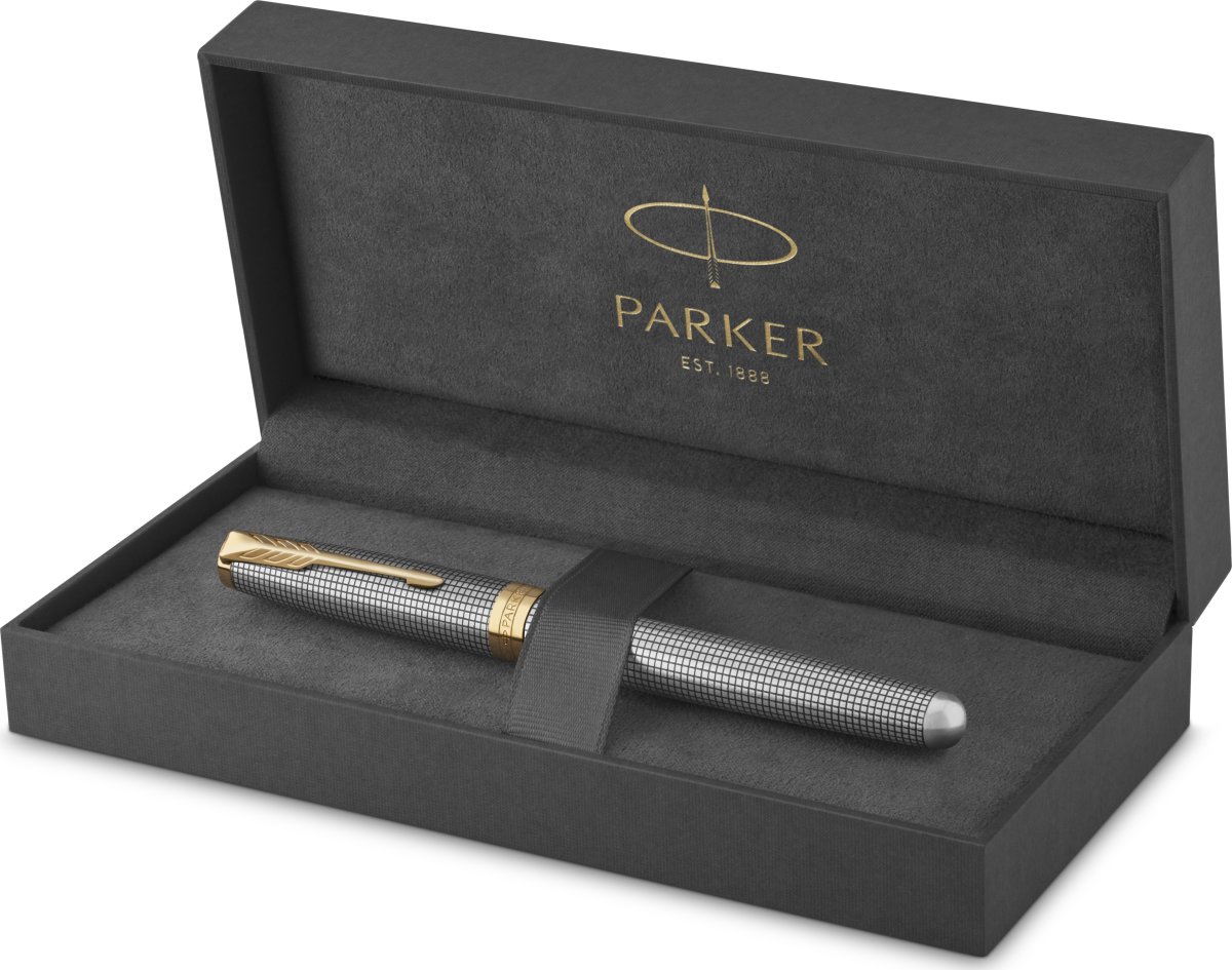 Parker Sonnet Chiselled Silver GT reservoarpenna