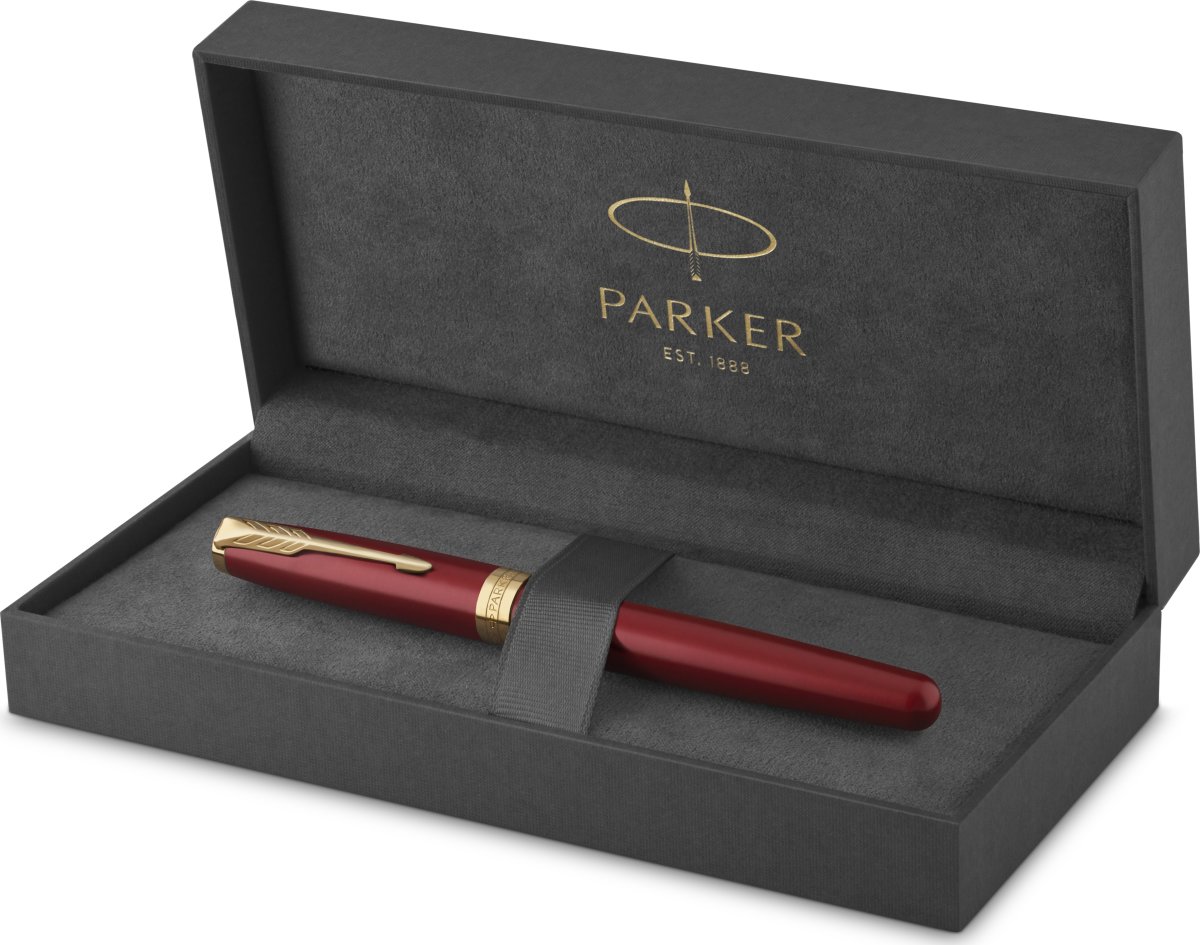 Parker Sonnet Red Lacquer GT Rollerballpenna | F
