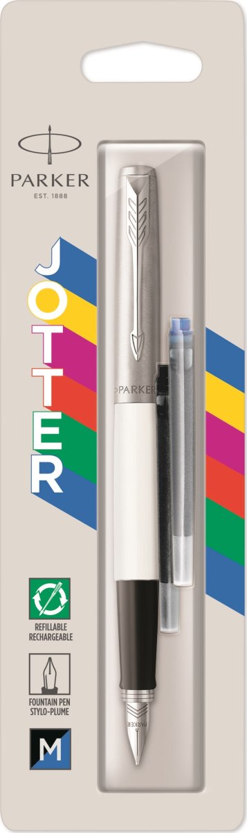 Parker Jotter Original Reservoarpenna | M | Vit