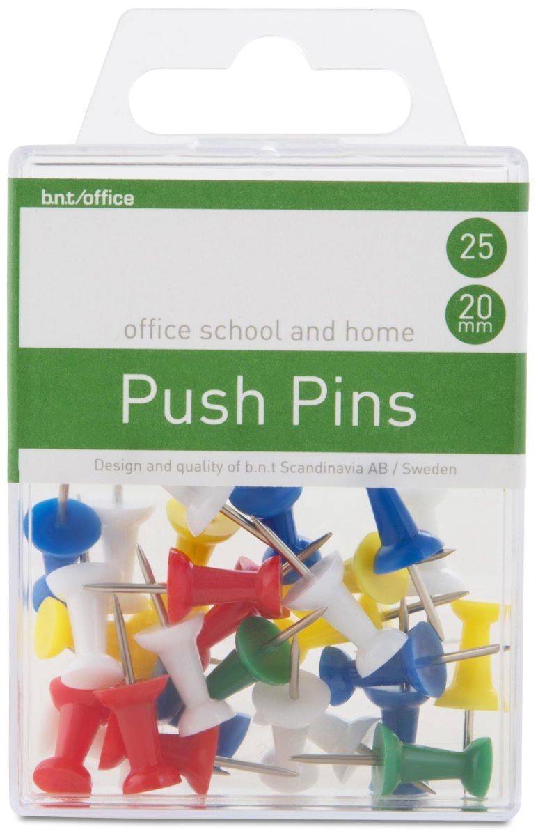 Office Push Pins | Blandade färger | 25 st