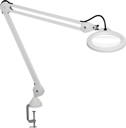Luplampa Luxo LFM LED Vit