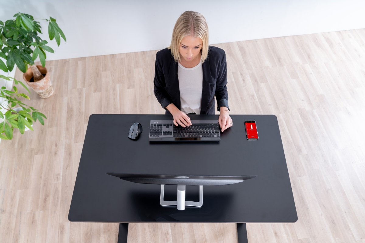 Sun-Flex Elite Höj- / sänkbord, 120x60cm, svart 