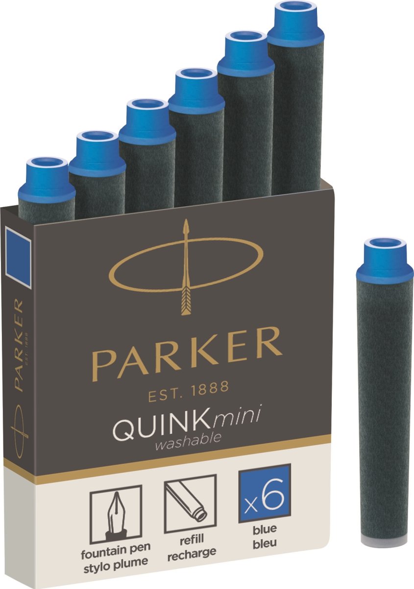 Parker Quink Mini Refill | Reservoarpenna | 6 st.