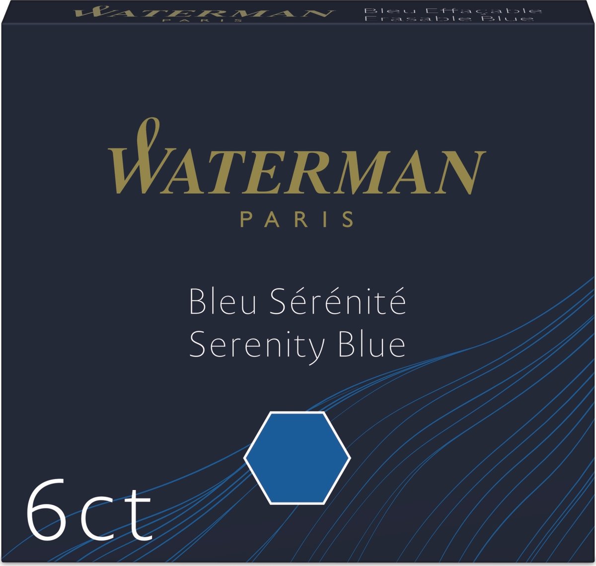 Waterman INT Refill L Reservoarpenna Blå | 6 st