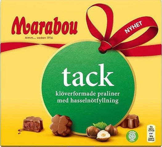 Choklad Marabou Tack Hazelnut 110g