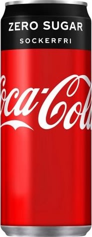 Coca-Cola Zero läsk | Burk | 33 cl