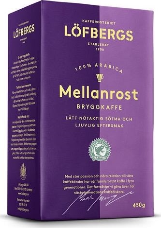 Löfbergs bryggkaffe mellanrost | 450 g
