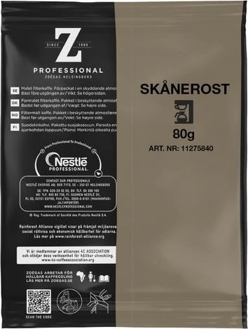 Zoégas Skånerost filterkaffe | 60 x 80 g