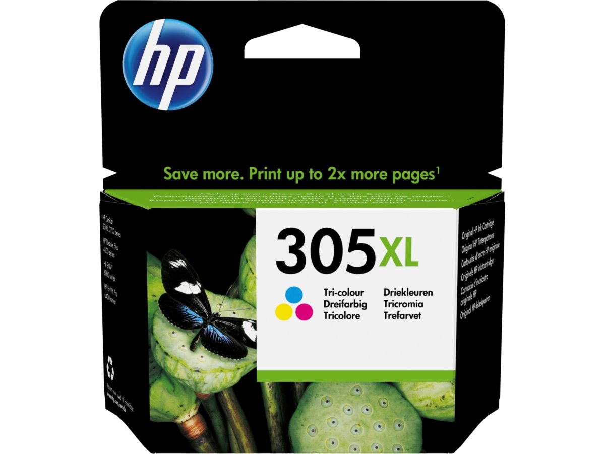 HP nr 305XL C M Y bläckpatroner, flerpack