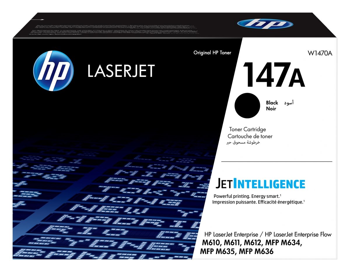HP nr 147A LaserJet lasertoner, svart
