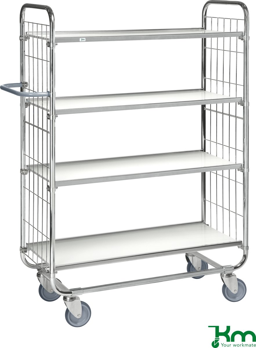 Plockvagn 4 hyllor, 1395x470x1590 mm, 250 kg