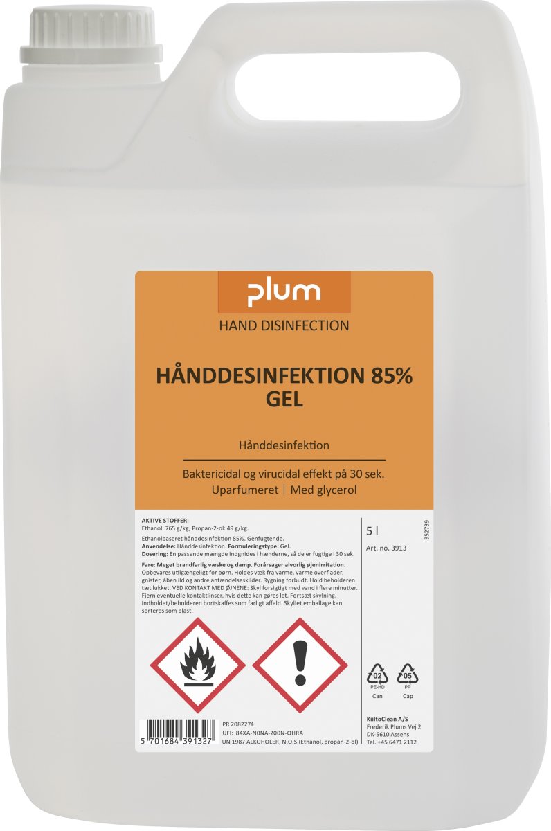 Handdesinfektion Plum 85 % Gel 5 L