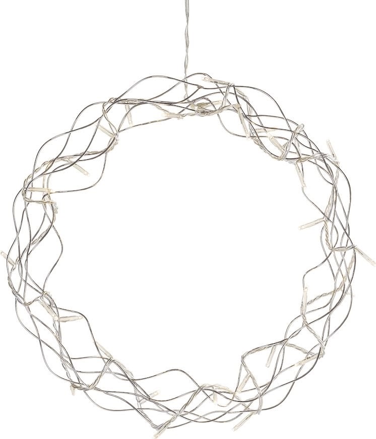 Ljuskrans 32 LED, Ø30 cm, Silver