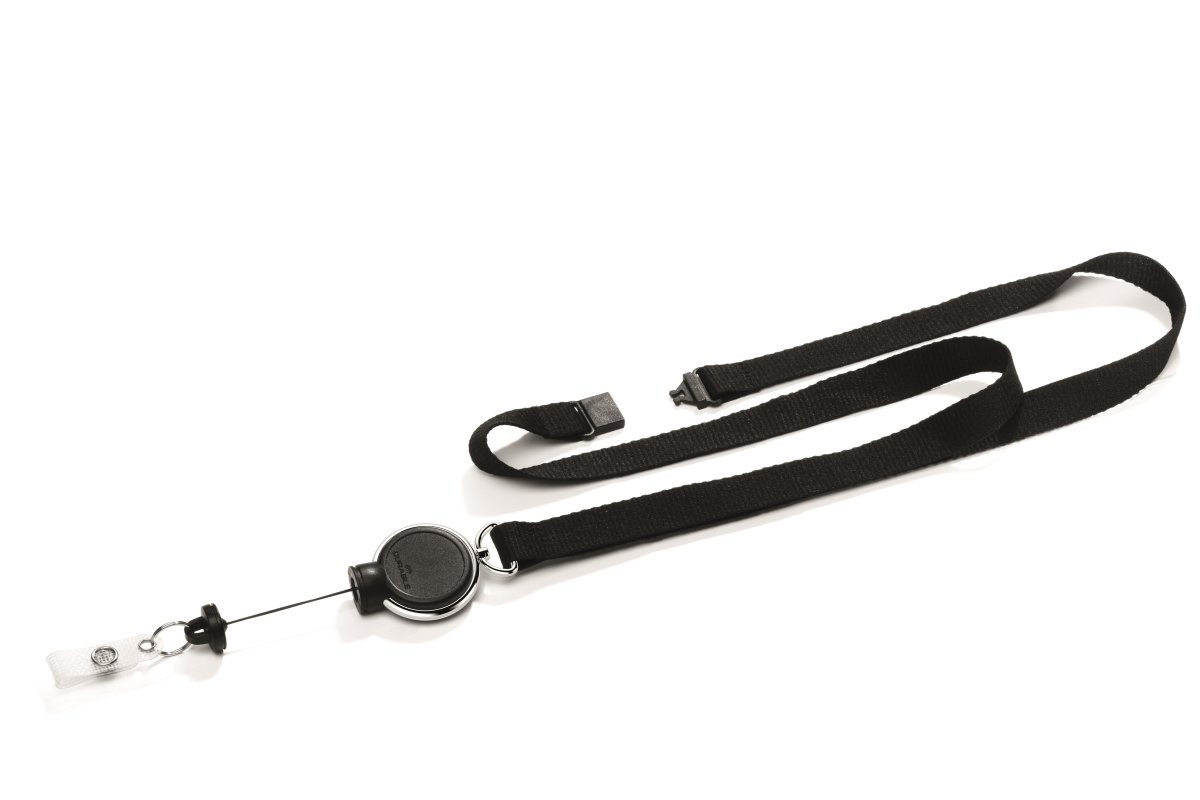 Nyckelband med jojo Durable 15 mm Svart