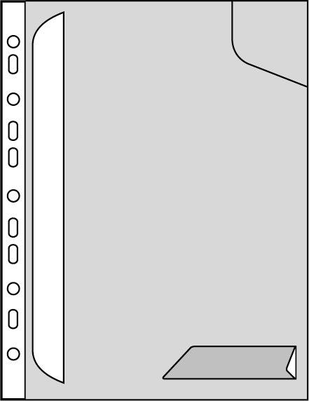 Leitz CombiFile mapp, baksida, glasklar (3 st)