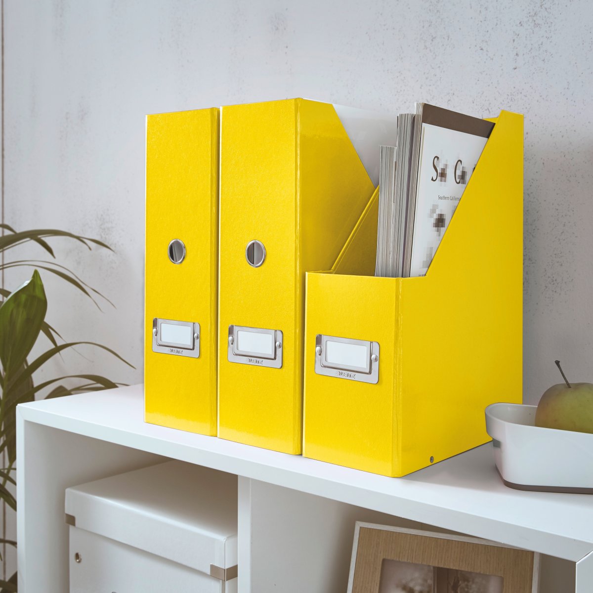 Leitz Click & Store tidskriftssamlare, Gul