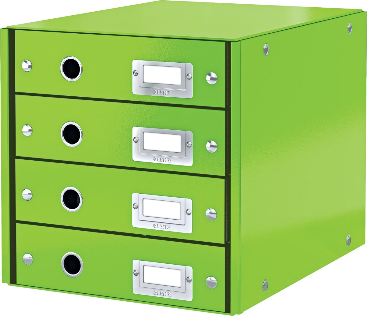 Leitz Click & Store förvaringsbox | 4 fack | Grön