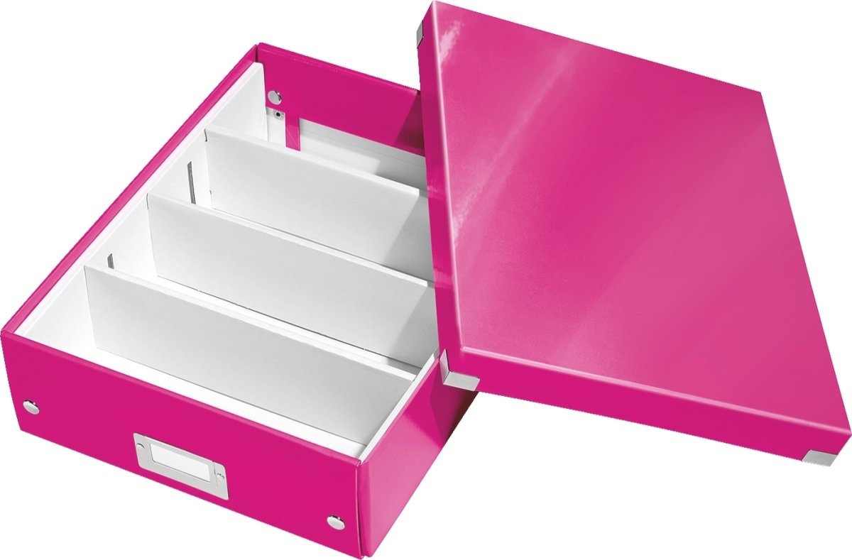 Leitz Click & Store Förvaringslåda, Medium, rosa