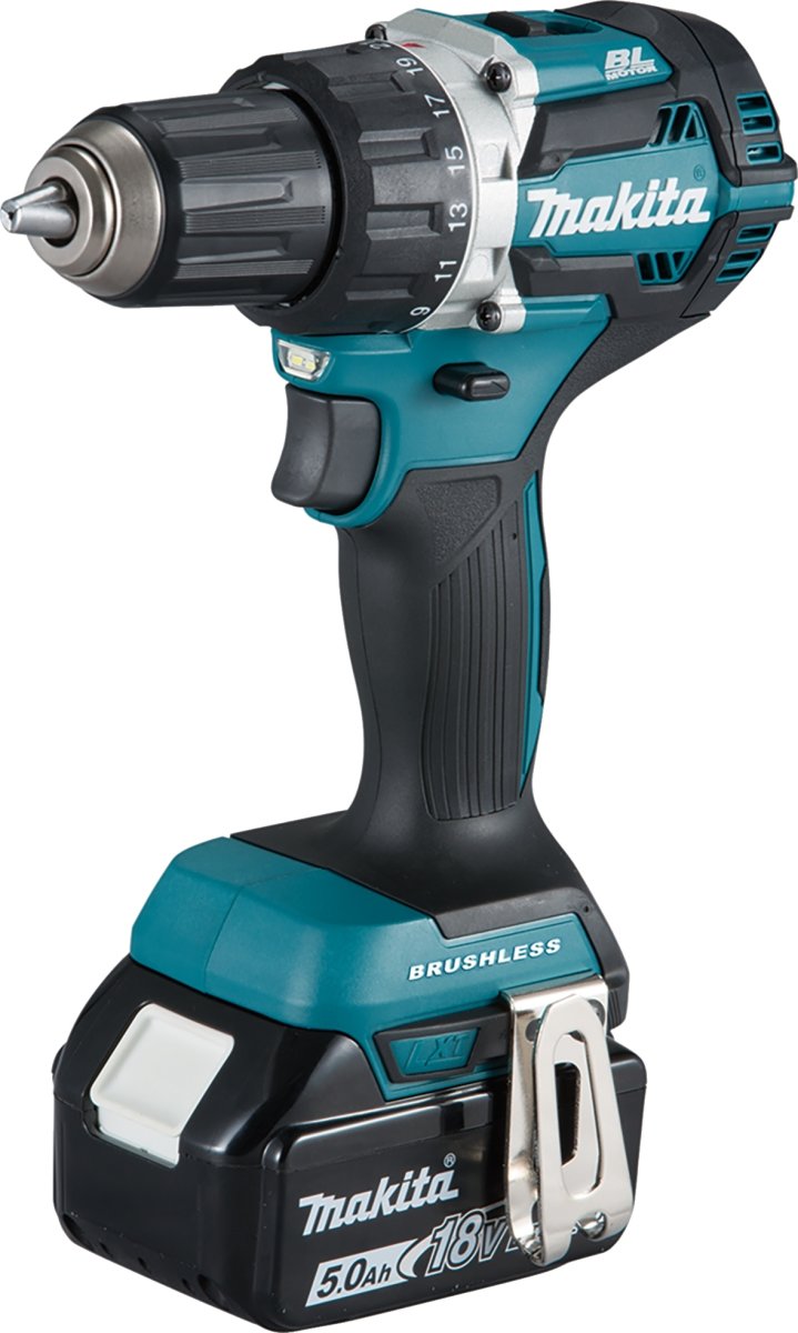 Makita Borr-/skruvdragare, 18V, 1 batt. 5.0Ah
