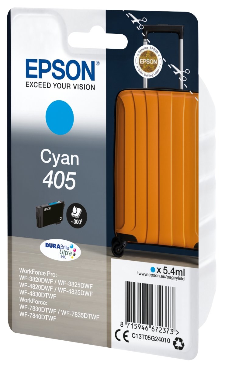 Epson T405 bläckpatron, cyan