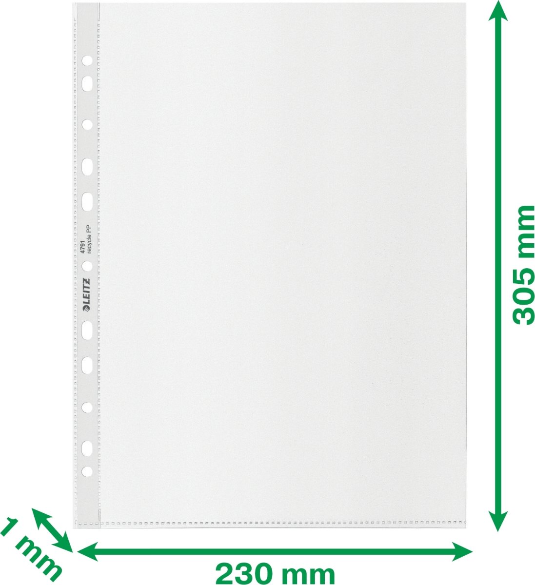 Leitz Recycle plastficka, Top, A4, 100 my, 100 st.